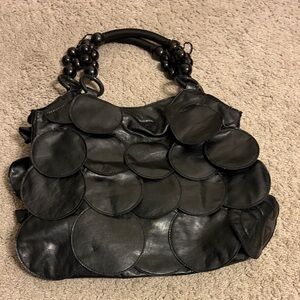 Elegant Black Leather Women's Bag
